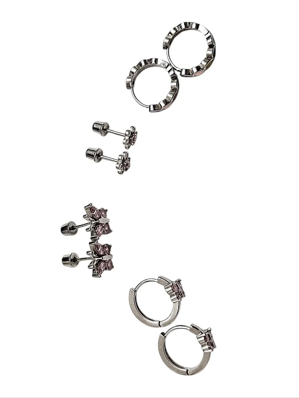 Little Girls Butterfly Hair Accessories & Jewelry Bundle Clips Necklace Earrings